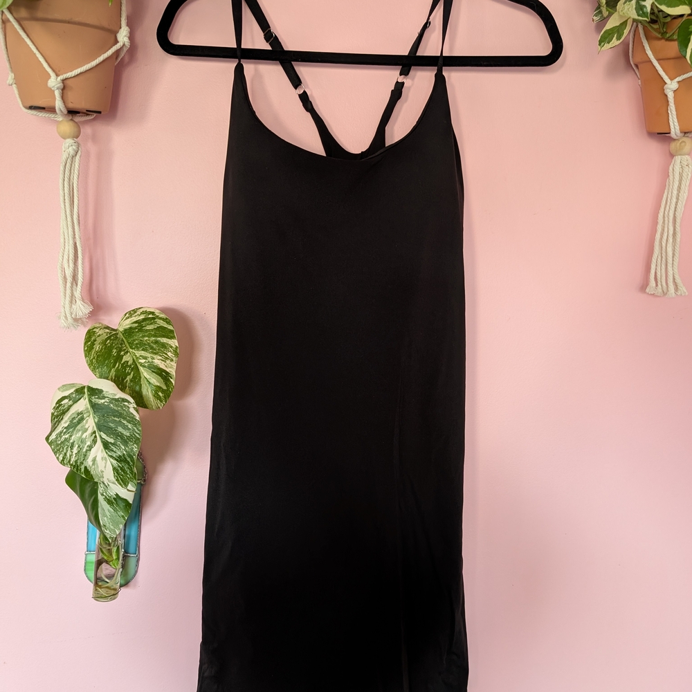 Black Exercise Dress With Shorts And Pockets!